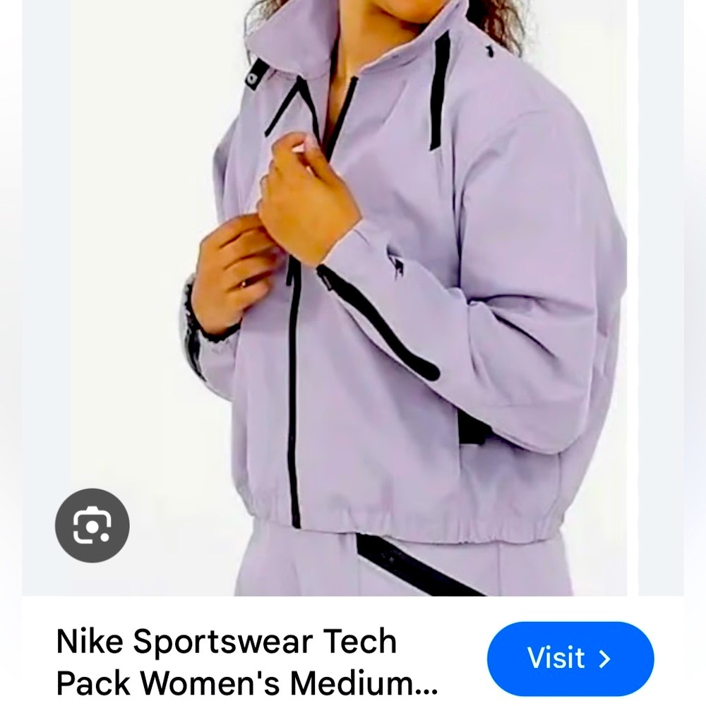 Nike Women's Tech Pack Bomber Jacket - Light Purple
